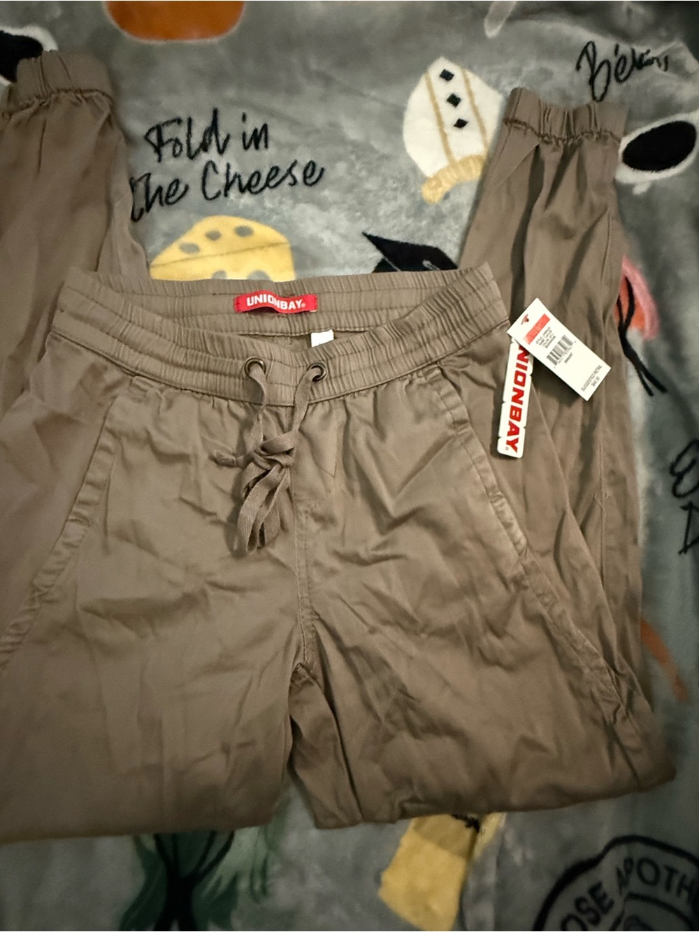 UNIONBAY Mushroom Drawstring Jogger Pants